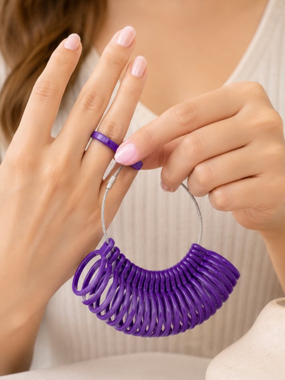 NWT Purple Ring Sizer Gauge Set US Sizes